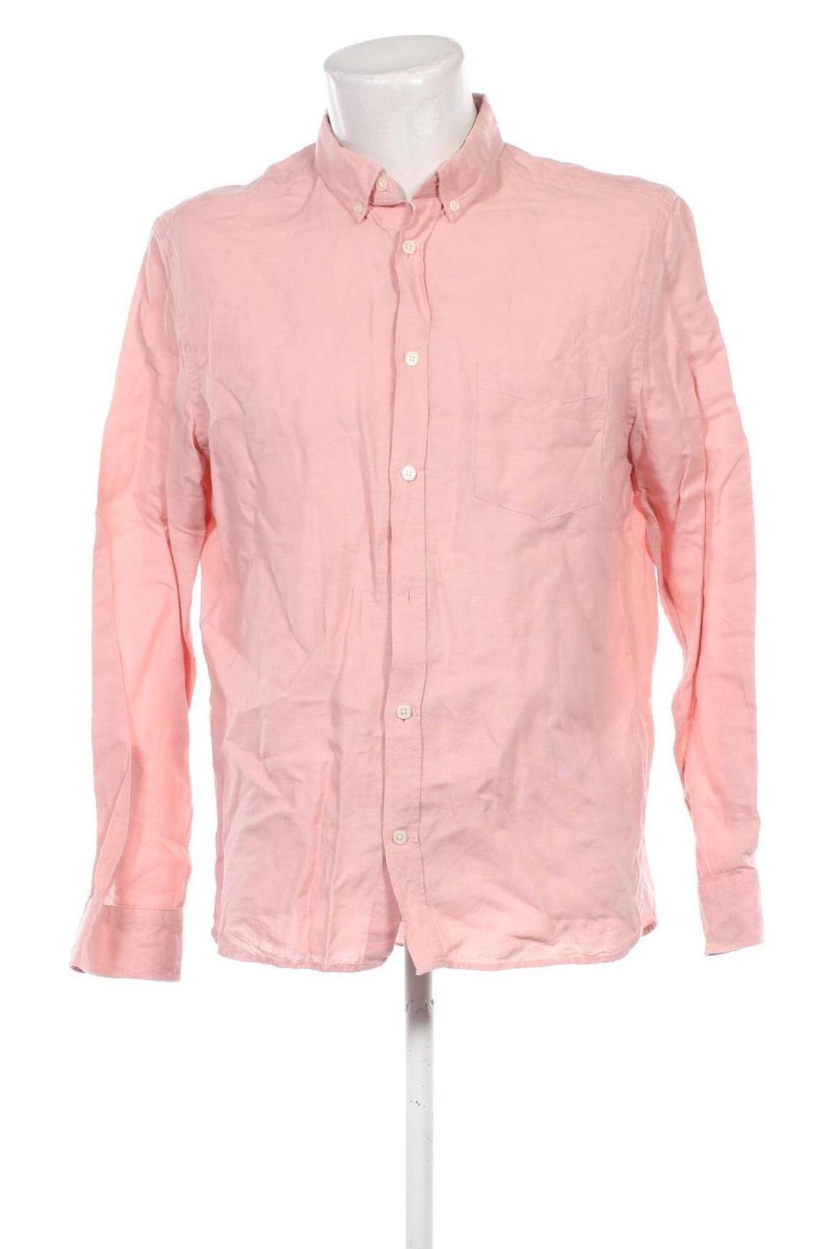 Herrenhemd H&M L.O.G.G., Größe L, Farbe Rosa, Preis € 10,99