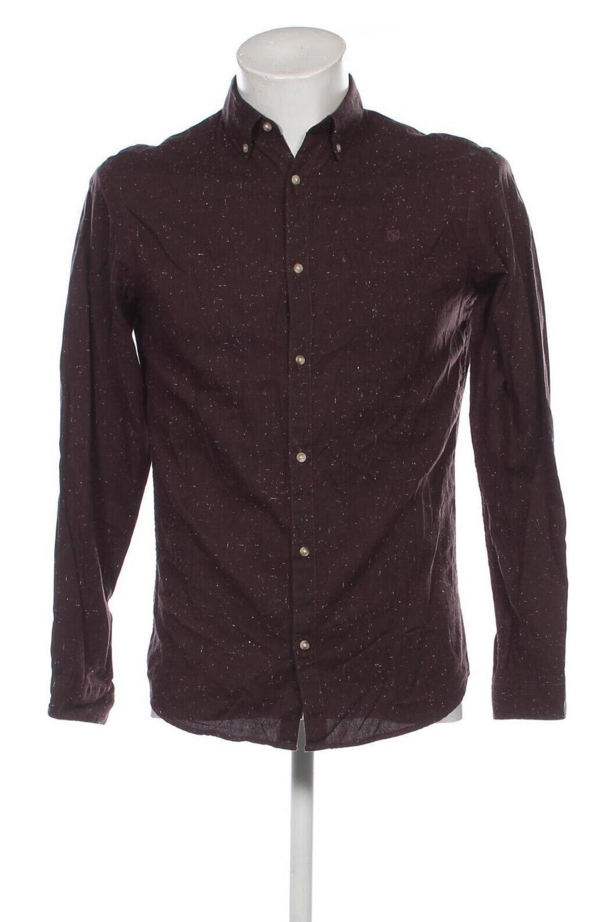 Herrenhemd Jack & Jones, Größe S, Farbe Braun, Preis € 17,39