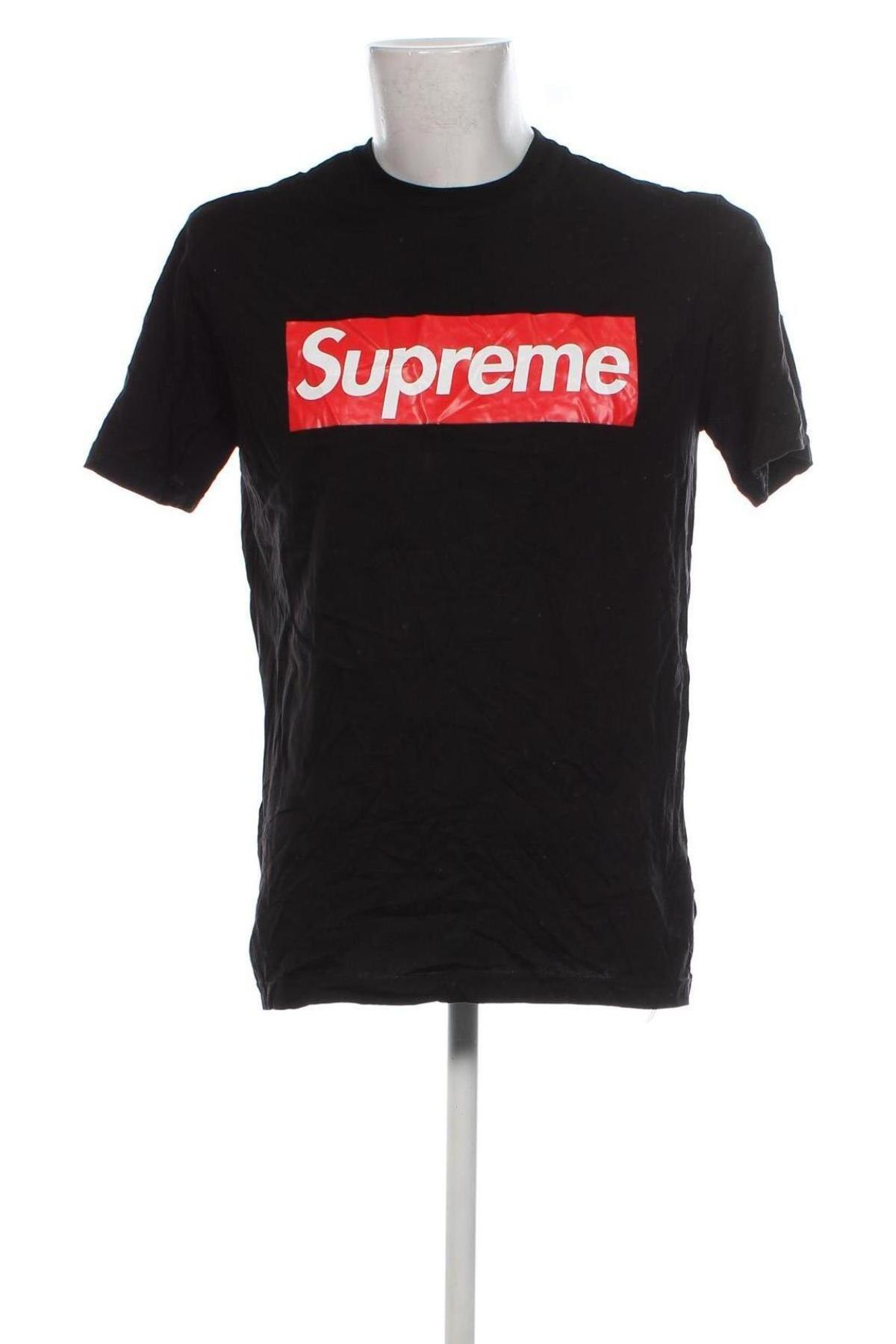 Męski T-shirt Supreme, Rozmiar L, Kolor Czarny, Cena 86,99 zł