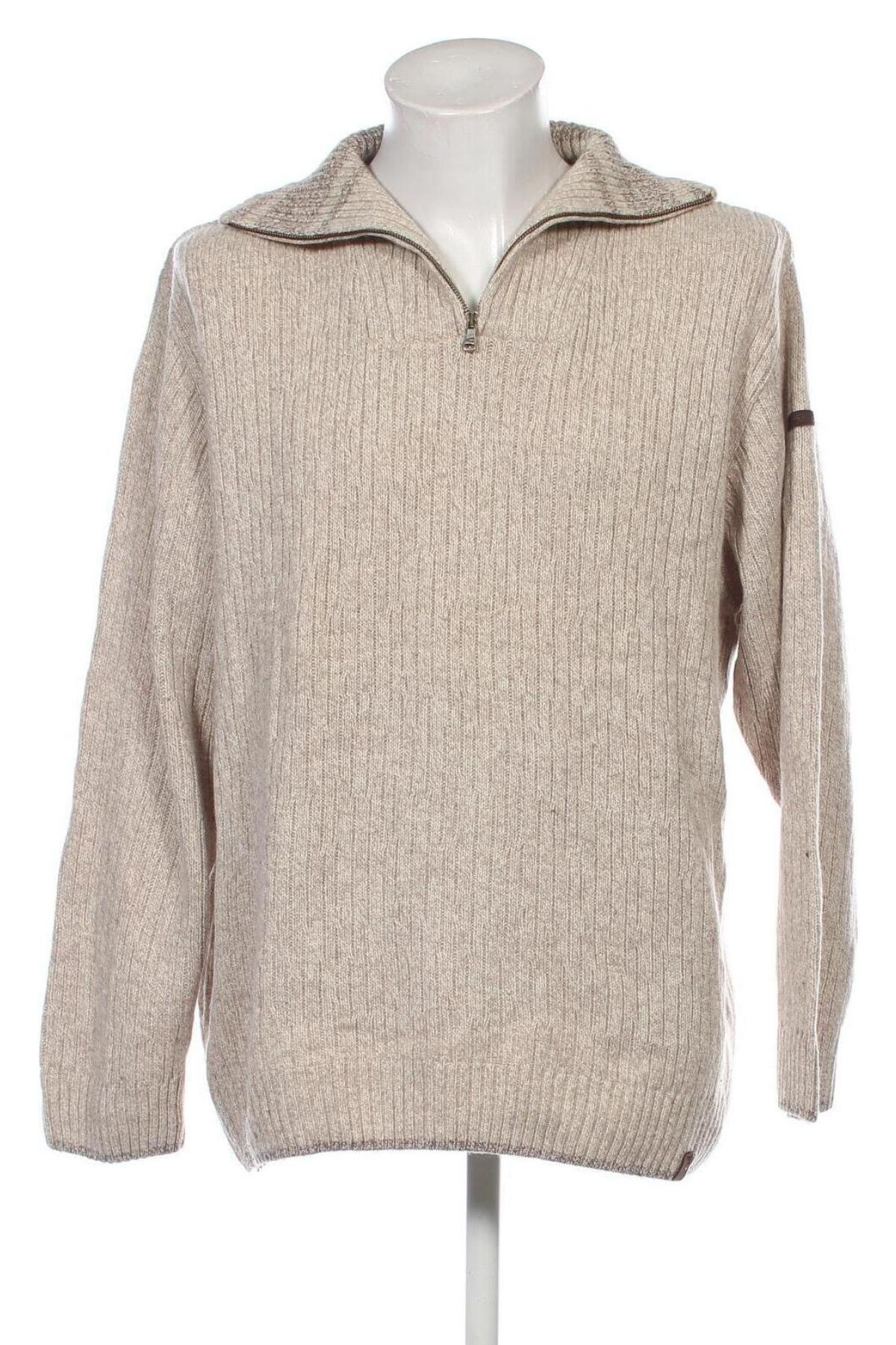 Herrenpullover Camel Active, Größe XXL, Farbe Beige, Preis 43,49 €