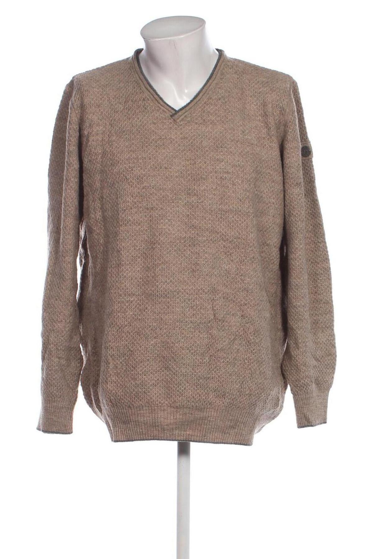 Herrenpullover Claudio Campione, Größe 3XL, Farbe Beige, Preis € 33,99