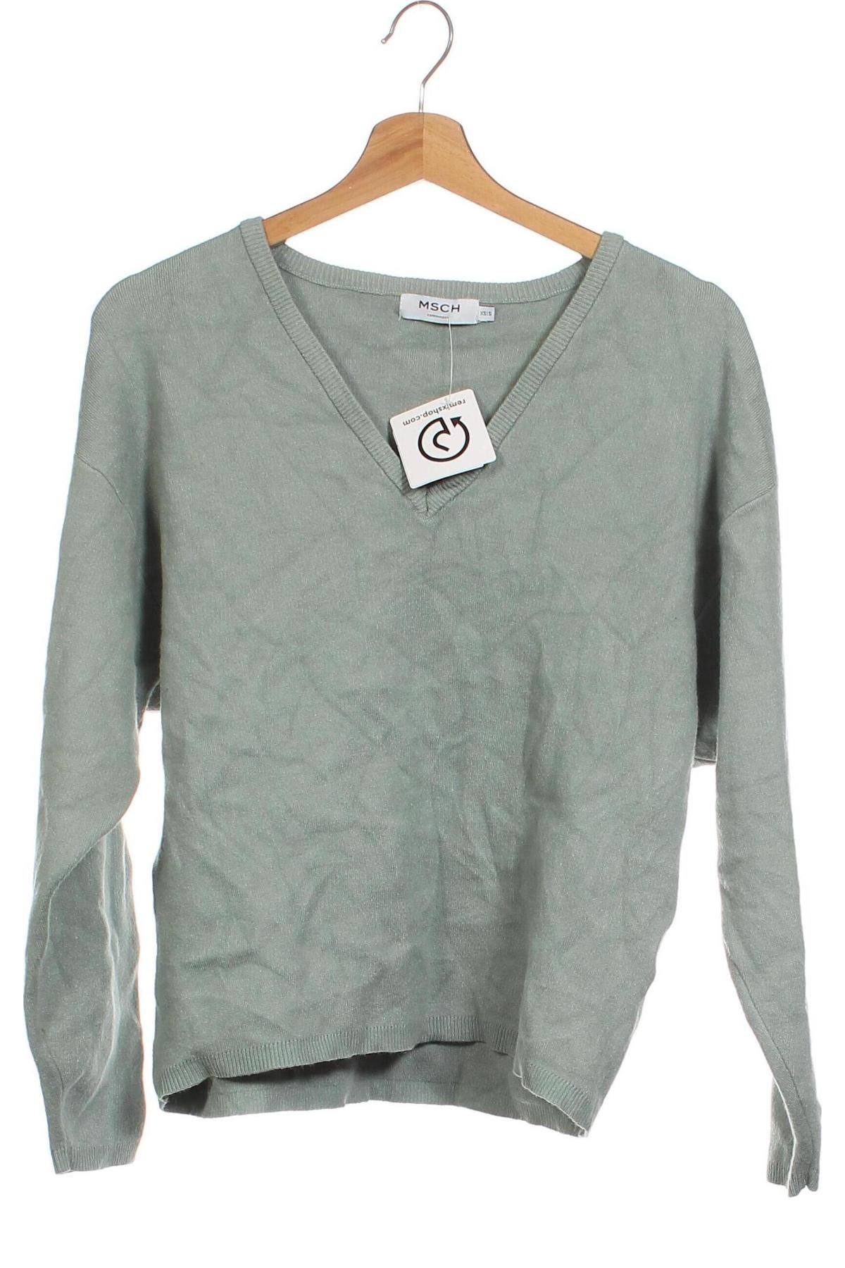 Herrenpullover MSCH, Größe XS, Farbe Grün, Preis € 24,46