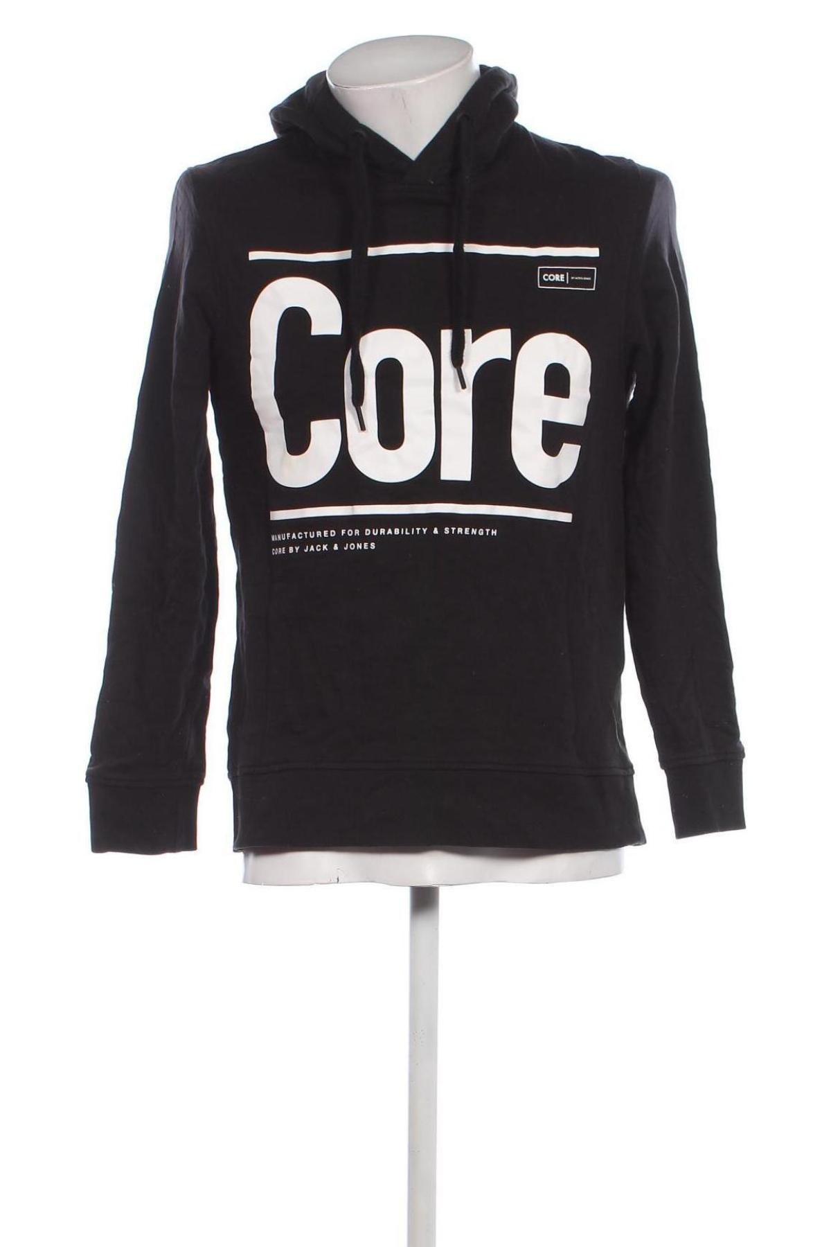 Мъжки суичър Core By Jack & Jones, Размер L, Цвят Черен, Цена 27,49 лв.