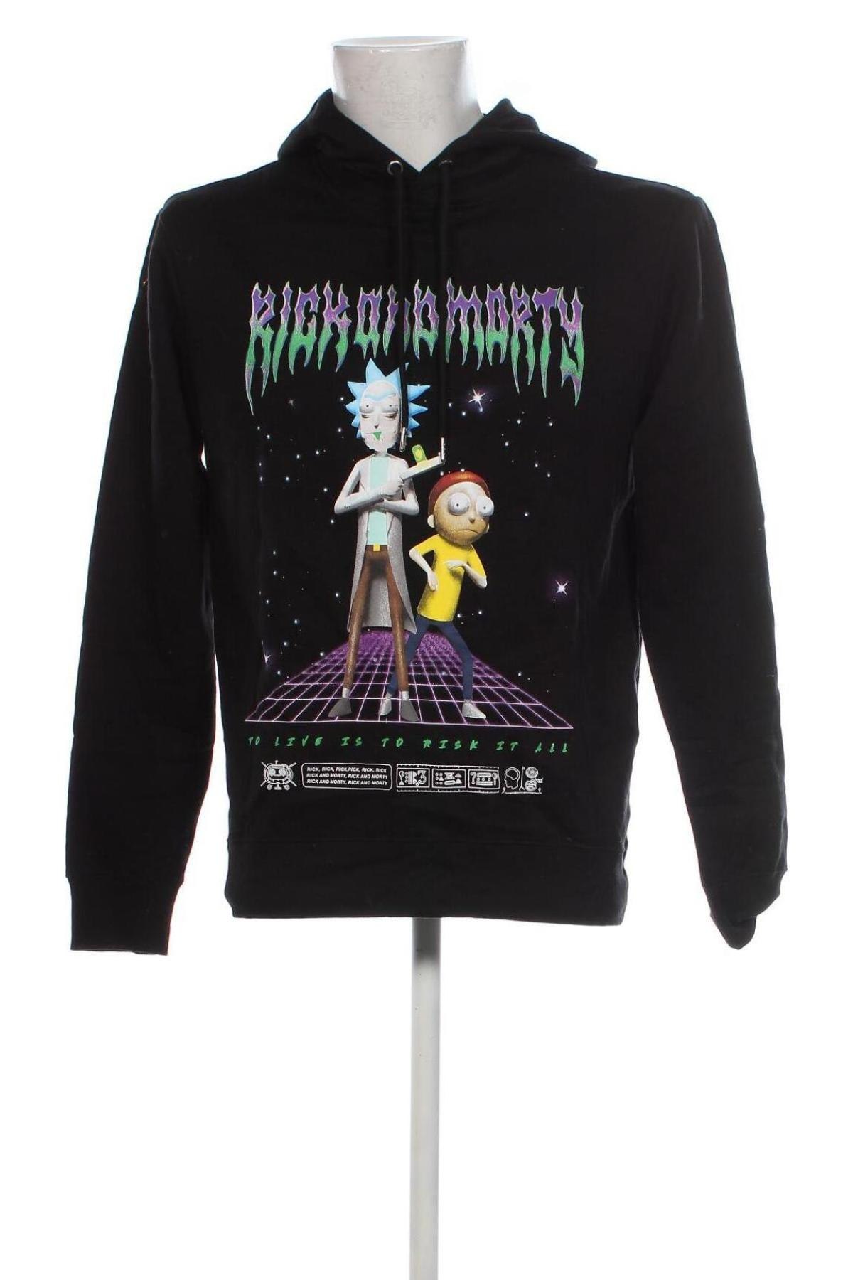 Herren Sweatshirt Rick and Morty, Größe M, Farbe Schwarz, Preis 15,99 €