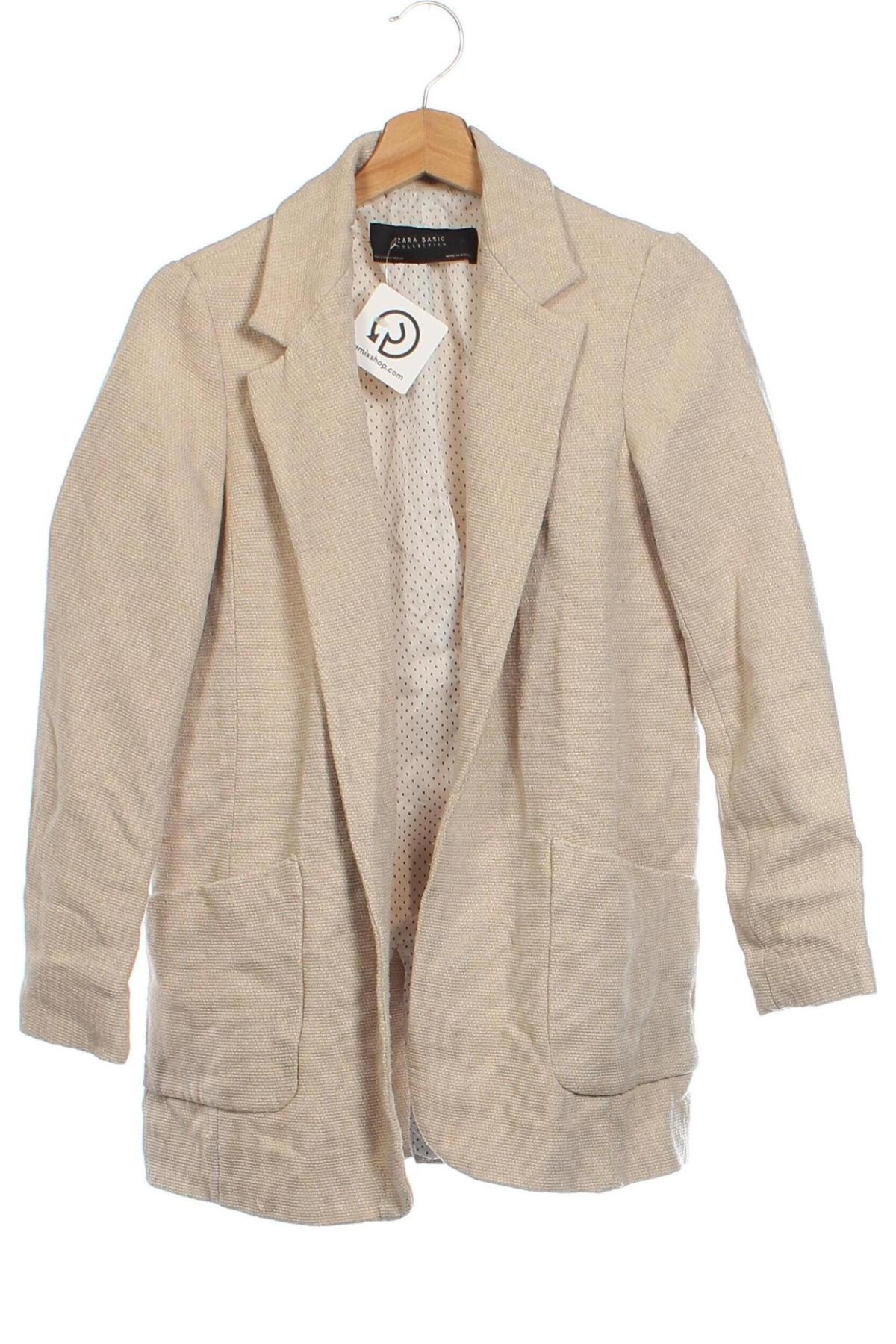 Herren Sakko Zara, Größe XS, Farbe Beige, Preis € 18,49