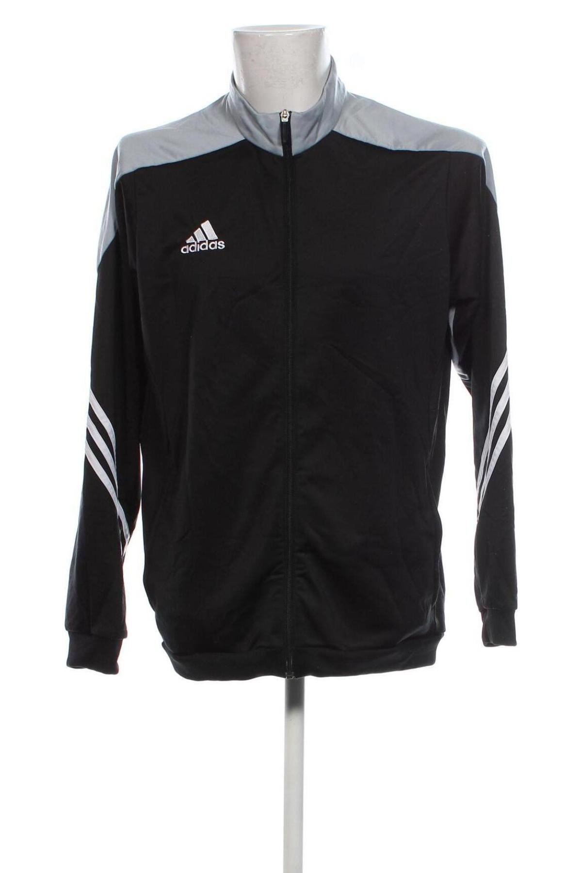 Ανδρική αθλητική ζακέτα Adidas, Μέγεθος XL, Χρώμα Μαύρο, Τιμή 29,99 €