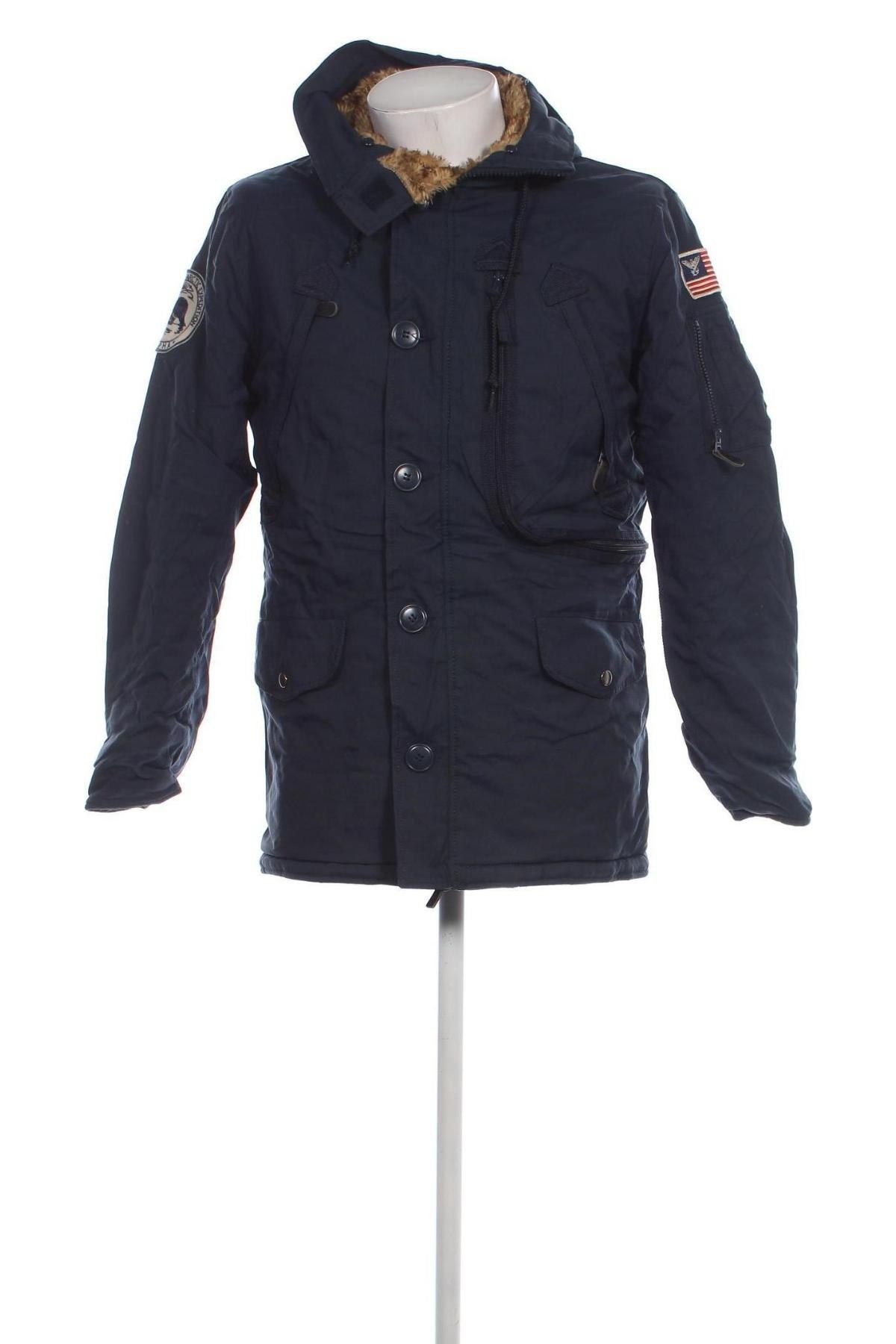 Pánska bunda  Alpha Industries, Veľkosť S, Farba Modrá, Cena  46,45 €