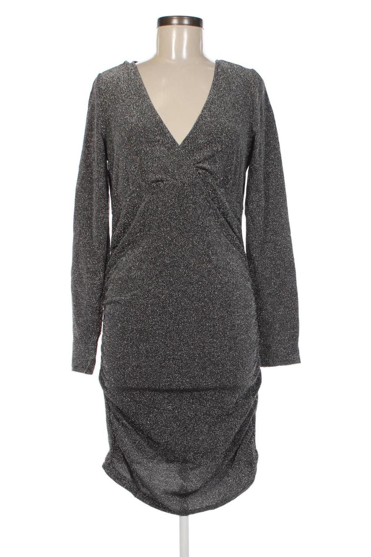 Kleid H&M, Größe L, Farbe Silber, Preis 10,49 €