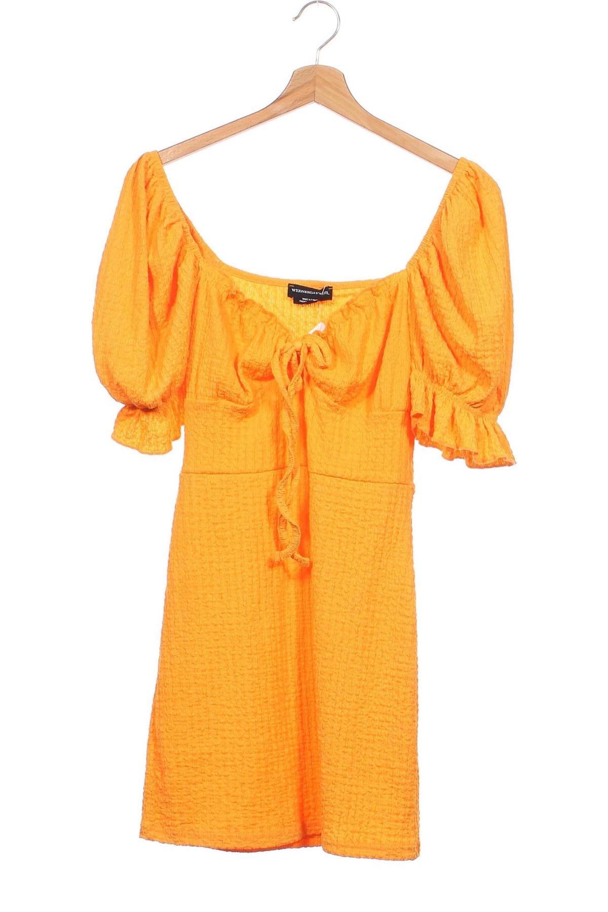 Kleid Wednesday's Girl, Größe XS, Farbe Orange, Preis 20,49 €