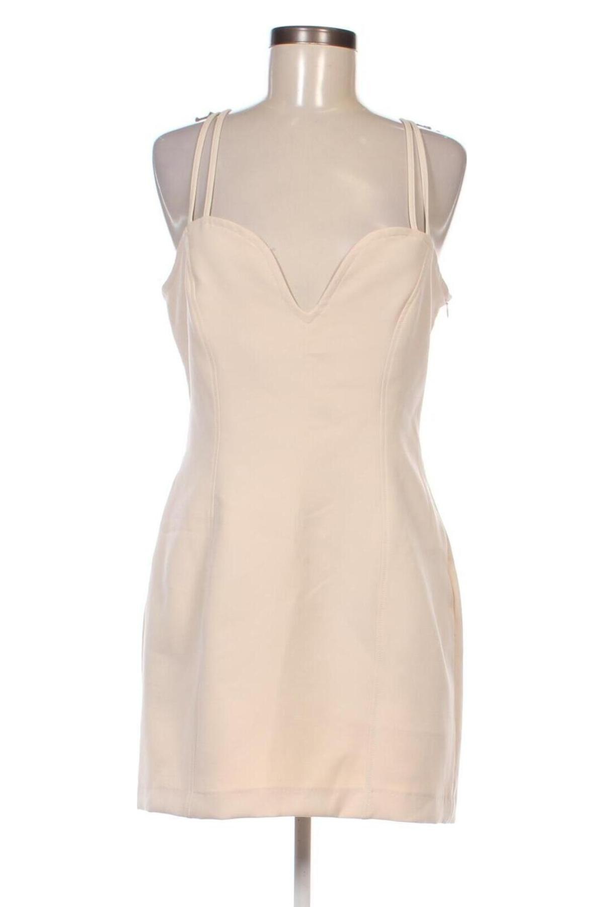 Kleid Zara, Größe L, Farbe Beige, Preis € 11,99