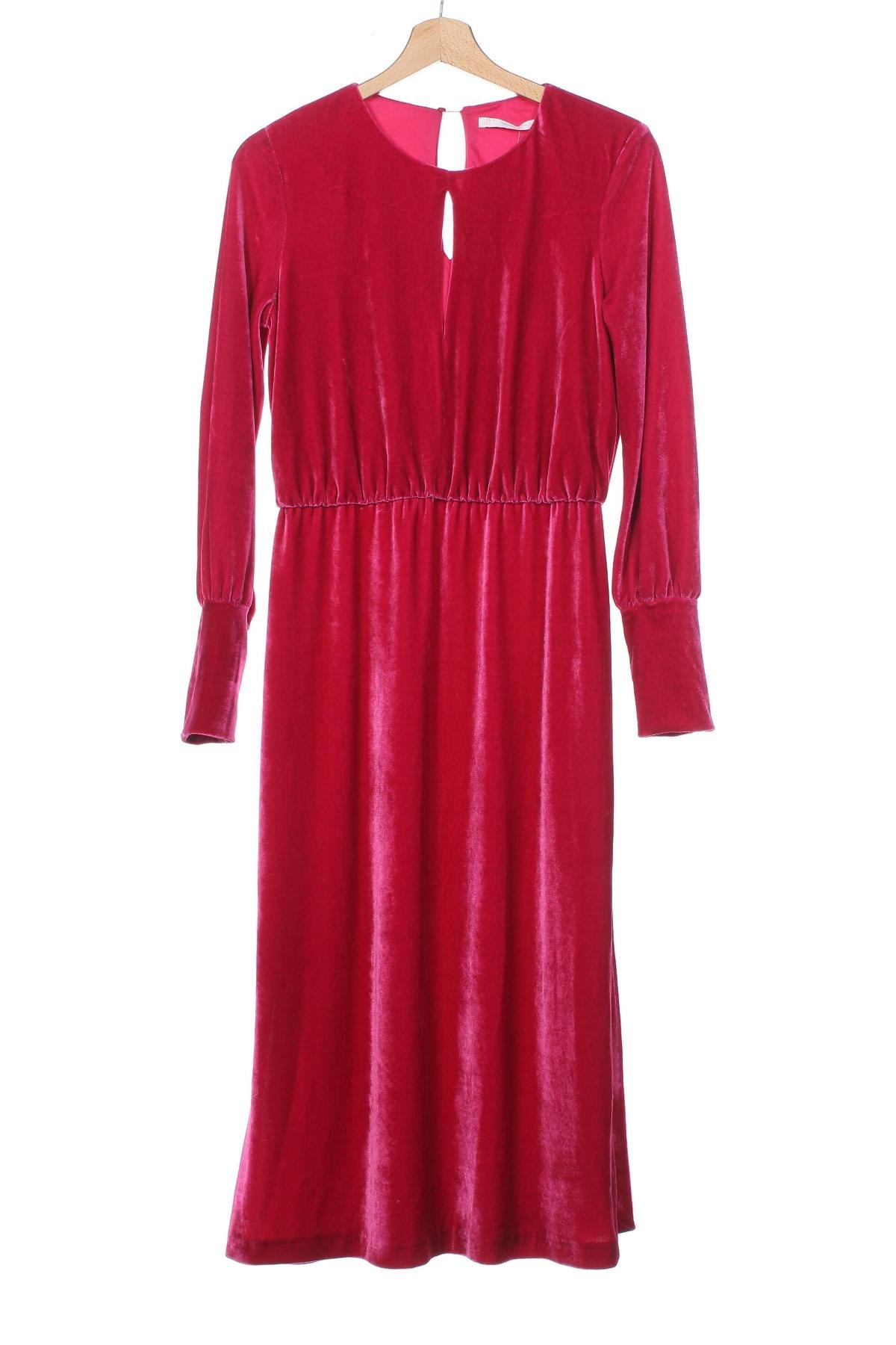 Kleid Zara, Größe XS, Farbe Rot, Preis 17,44 €