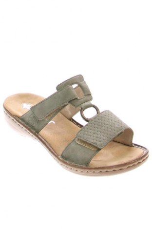 Papuci Rieker, Mărime 37, Culoare Verde, Preț 200,64 Lei