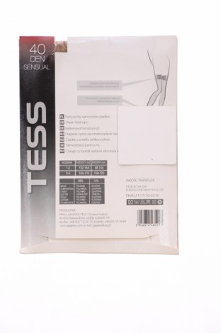 Чорапи Tess, Размер S, Цвят Бежов, Цена 12,01 лв.