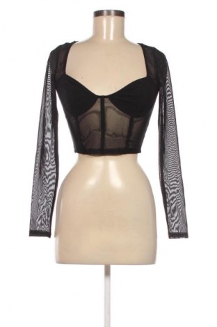 Γυναικεία μπλούζα Bershka, Μέγεθος S, Χρώμα Μαύρο, Τιμή 7,99 €