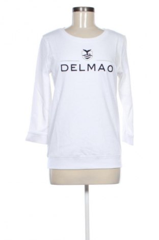 Дамска блуза Delmao, Размер S, Цвят Бял, Цена 77,99 лв.