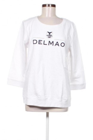 Дамска блуза Delmao, Размер M, Цвят Бял, Цена 77,99 лв.