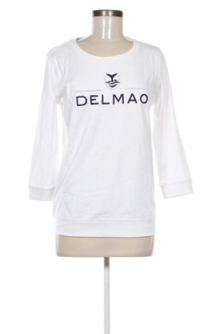 Дамска блуза Delmao, Размер S, Цвят Бял, Цена 77,99 лв.