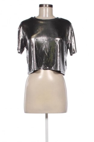 Дамска блуза H&M Divided, Размер S, Цвят Сребрист, Цена 16,99 лв.