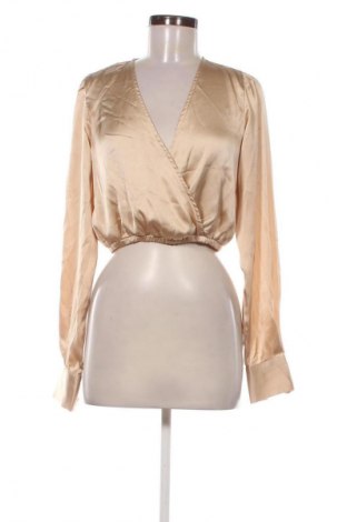 Γυναικεία μπλούζα NA-KD, Μέγεθος XS, Χρώμα Χρυσαφί, Τιμή 8,99 €