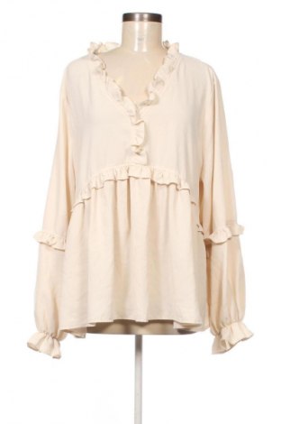 Дамска блуза SHEIN, Размер 3XL, Цвят Бежов, Цена 15,99 лв.