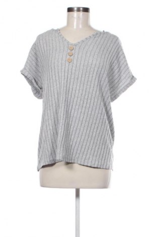 Дамска блуза SHEIN, Размер L, Цвят Сив, Цена 11,99 лв.