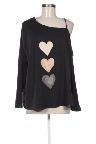 Дамска блуза SHEIN, Размер XL, Цвят Черен, Цена 12,99 лв.