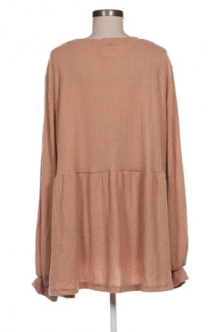 Дамска блуза SHEIN, Размер 4XL, Цвят Бежов, Цена 6,99 лв.
