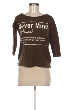 Дамска блуза Sinsay, Размер XS, Цвят Зелен, Цена 19,14 лв.