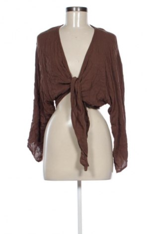 Дамска блуза Stradivarius, Размер S, Цвят Кафяв, Цена 34,90 лв.