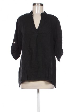 Γυναικεία μπλούζα Puro Lino, Μέγεθος XL, Χρώμα Μαύρο, Τιμή 38,99 €