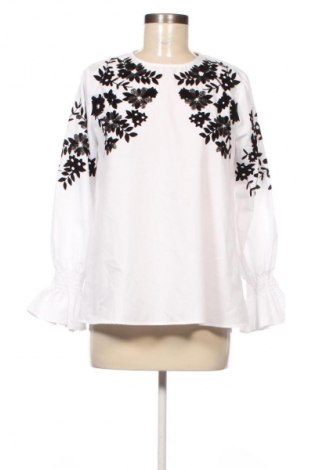 Дамска блуза Zara, Размер M, Цвят Бял, Цена 23,99 лв.