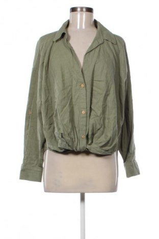 Дамска блуза Zara, Размер L, Цвят Зелен, Цена 26,98 лв.