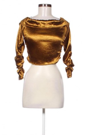 Bluzka damska Zara, Rozmiar S, Kolor Złocisty, Cena 22,99 zł