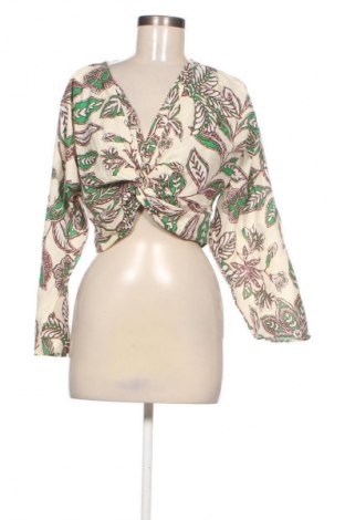 Дамска блуза Zara, Размер M, Цвят Многоцветен, Цена 26,97 лв.