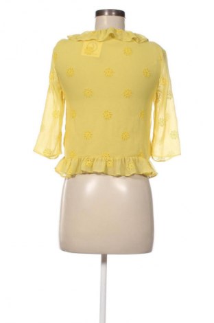 Дамска блуза Zara, Размер S, Цвят Жълт, Цена 26,97 лв.
