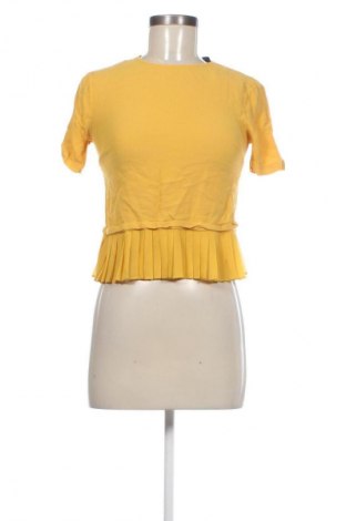 Дамска блуза Zara, Размер XS, Цвят Жълт, Цена 17,99 лв.