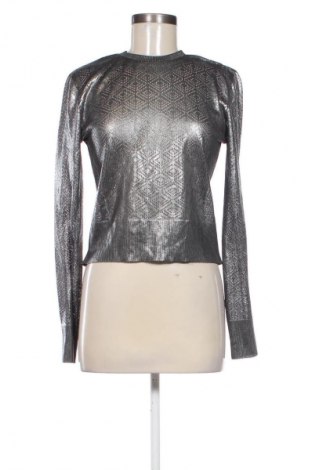 Дамска блуза Zara, Размер M, Цвят Сребрист, Цена 20,99 лв.