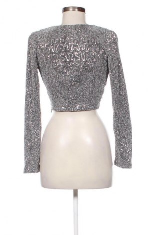 Bluzka damska Zara, Rozmiar S, Kolor Srebrzysty, Cena 168,16 zł