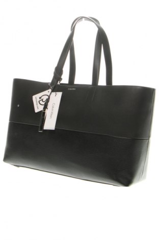 Дамска чанта Calvin Klein, Цвят Черен, Цена 248,29 лв.