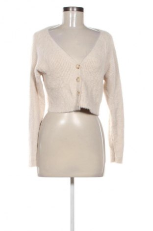Damen Strickjacke Bershka, Größe XS, Farbe Ecru, Preis € 10,99