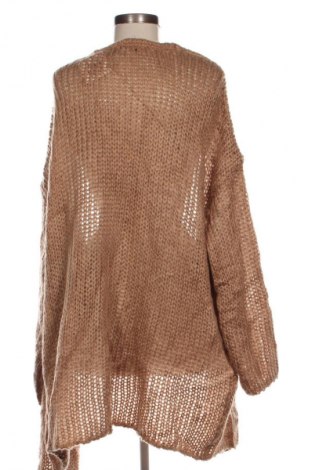 Damski kardigan Mia Moda, Rozmiar XXL, Kolor Brązowy, Cena 68,99 zł