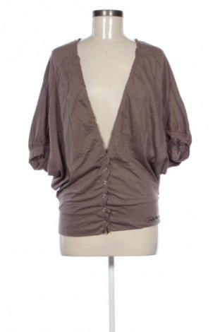 Дамска жилетка Pink Woman, Размер S, Цвят Кафяв, Цена 29,33 лв.