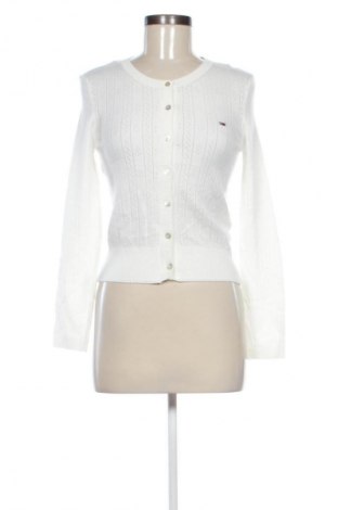Női kardigán Tommy Jeans, Méret L, Szín Fehér, Ár 32 869 Ft