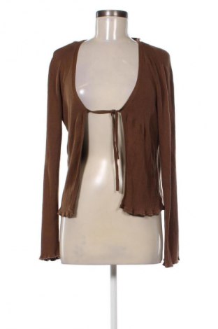 Damen Strickjacke Turnover, Größe L, Farbe Braun, Preis € 20,99