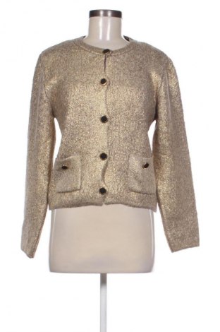 Дамска жилетка Zara, Размер L, Цвят Златист, Цена 23,99 лв.