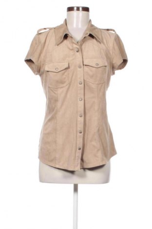 Дамска риза Guess, Размер L, Цвят Бежов, Цена 19,83 лв.