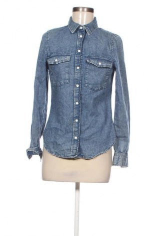 Дамска риза H&M, Размер S, Цвят Син, Цена 14,99 лв.