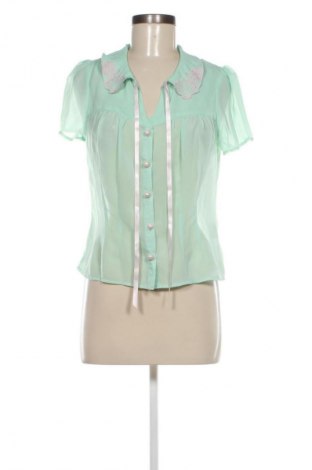 Damska koszula Hell Bunny, Rozmiar S, Kolor Zielony, Cena 77,75 zł