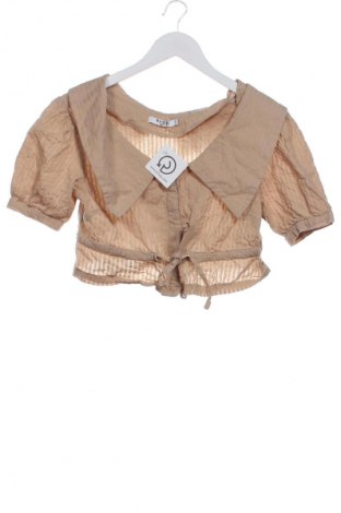 Дамска риза NA-KD, Размер XS, Цвят Бежов, Цена 33,24 лв.