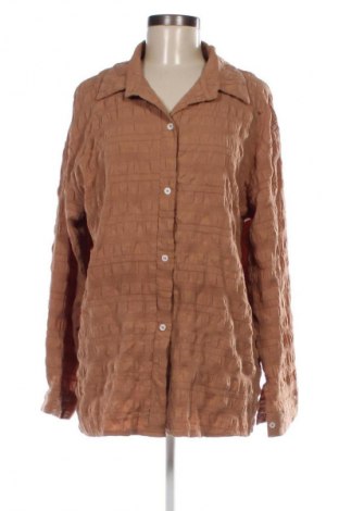 Дамска риза SHEIN, Размер M, Цвят Кафяв, Цена 10,99 лв.